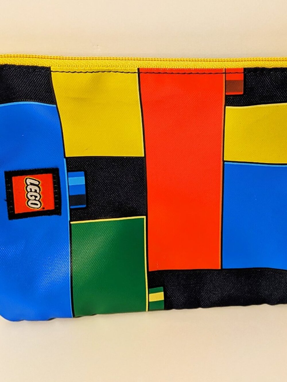 Lego Brick Stack Pouch Bag Pencil Marker Zippered Case Multicolor Official Lego